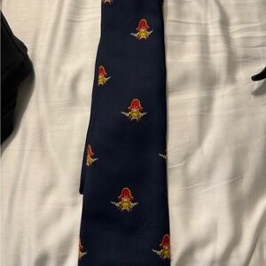 Warner Bros. Navy Tie with Red and Yellow Accents Yosemite Sam